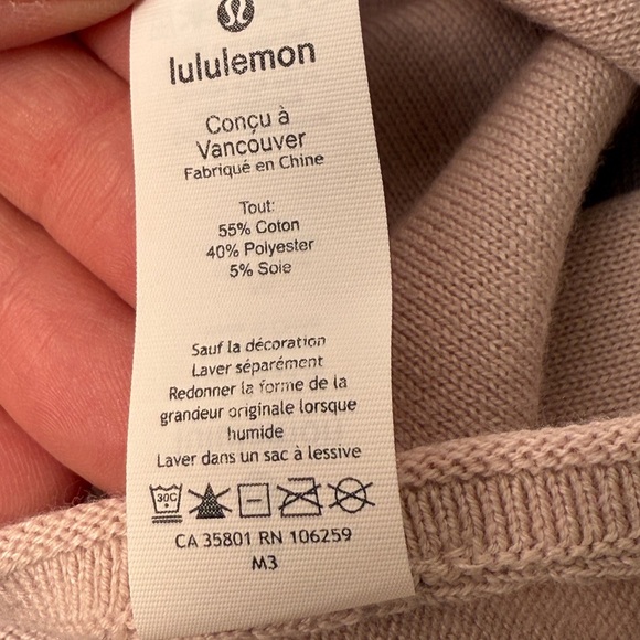 Lululemon Free To Coast Wrap Light Pink One Size - Picture 6 of 7